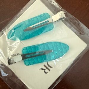 Brand new Dior Gwp Turquoise Hair Clips